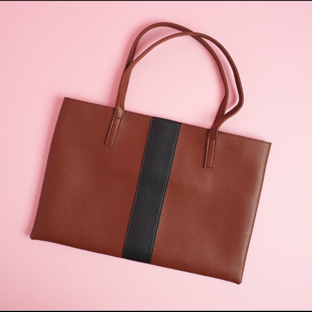 NWOT Vince Camuto Vegan Leather Tote Purse Bag